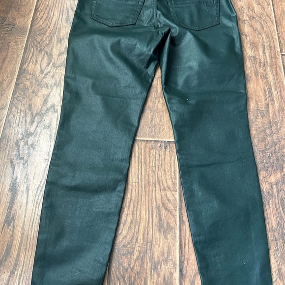 Rock & Republic Green Leather Pants – Size 14 💚🔥 - Picture 4 of 4